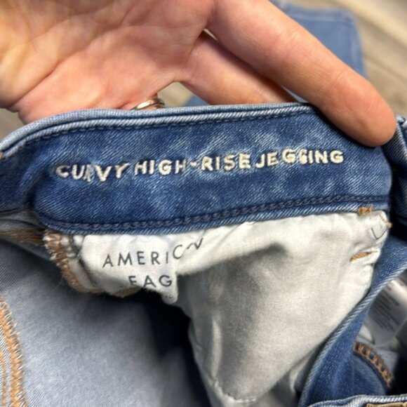 American eagle curvy high rise jeggings size 4 - Picture 3 of 10